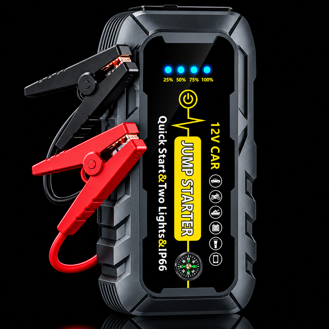 Štartovací booster 12V A5 s LED svetlom a Power Bank