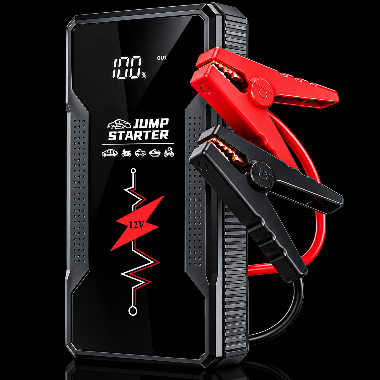 Štartovací booster 12V s digitálnym displejom pre auto
