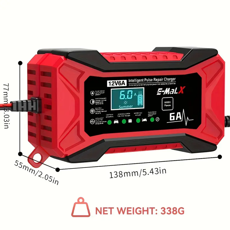 Inteligentná impulzná nabíjačka 12V 6A — изображение 8