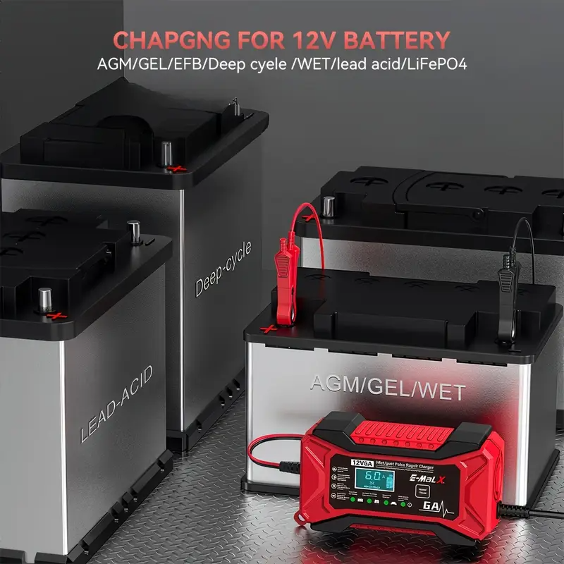 Inteligentná impulzná nabíjačka 12V 6A — изображение 7