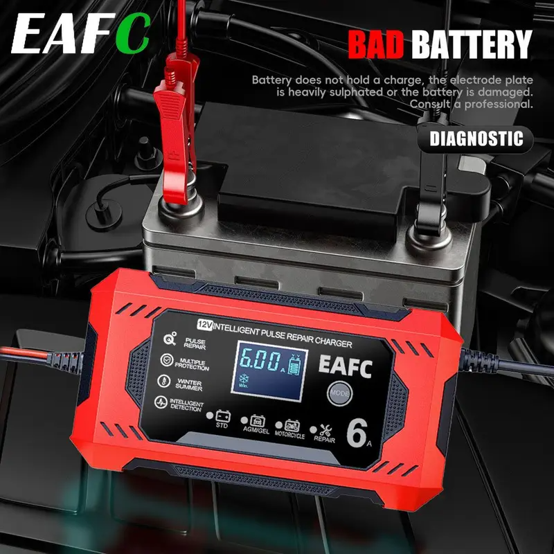 Inteligentná nabíjačka EAFC 12V 6A — изображение 4